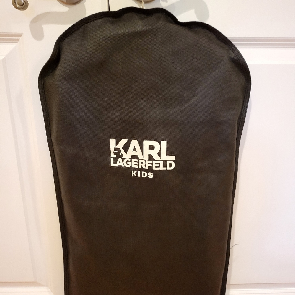 Karl Lagerfeld kids sheep skin leather jacket